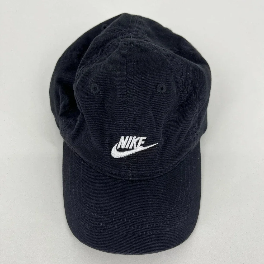 Nike Infant Futura Logo Baseball Cap Black Adjustable Cotton Hat